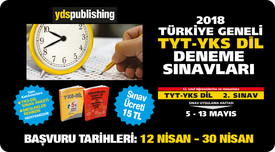 YDS Publishing Türkiye Geneli Deneme Sınavı