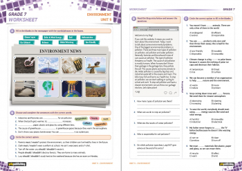 (PDF) Grade 7 - UNIT 9 Worksheets