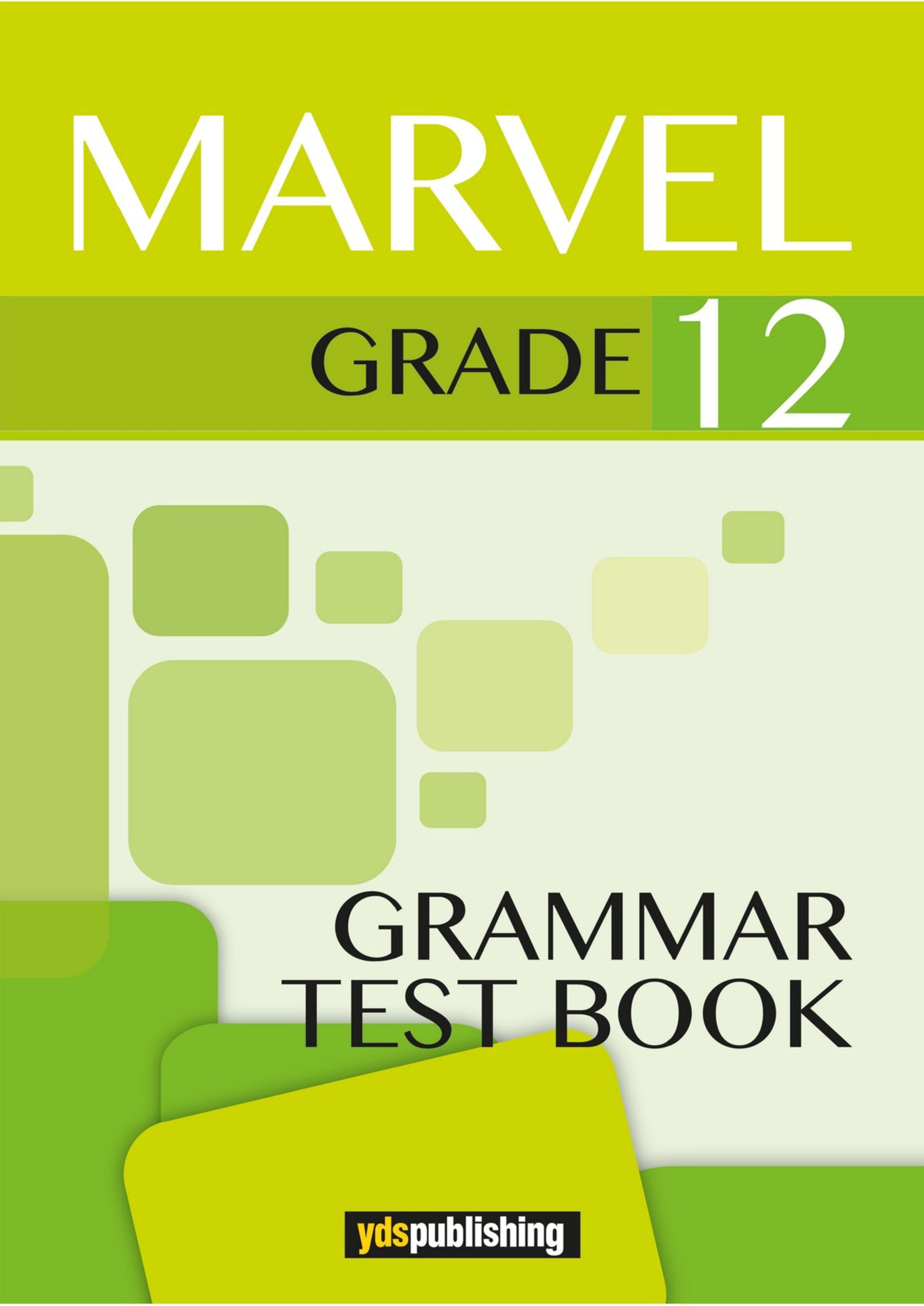 yds publishing marvel grade 12 grammar test book cevap anahtarı
